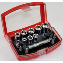 19 Pieces 25mm Screwdriver Bit Socket Set Hand Tools